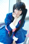 cosplay guitar kei k-on! nakano_azusa twintails yukata rating:Safe score:1 user:nil!