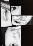 black_&_white close-up isoyama_sayaka sayaka_mania rating:Safe score:0 user:nil!