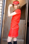 kneehighs miniskirt natsukawa_jun polo skirt visor rating:Safe score:0 user:nil!