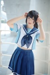 cosplay hairbow harumiya_yun love_plus pleated_skirt sailor_uniform school_uniform skirt takane_manaka rating:Safe score:1 user:nil!