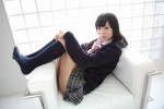 akiloveschool blouse cardigan cosplay itsuki_akira kneesocks original pleated_skirt school_uniform skirt rating:Safe score:4 user:nil!