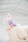 animal_ears bunny_ears cosplay mindseeker nagisa_mark-02 one-piece_swimsuit purple_hair reisen_udongein_inaba swimsuit touhou rating:Safe score:0 user:nil!