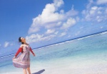akiyama_rina beach cardigan dress ocean paradise_lost wet rating:Safe score:0 user:nil!
