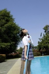 blouse broom koike_rina pleated_skirt pool school_uniform skirt tie ys_web_352 rating:Safe score:0 user:nil!