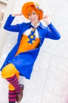 blouse cosplay forest hat jumper kaieda_kae kneehighs mayuzumi_kaoru orange_hair overcoat rating:Safe score:0 user:pixymisa