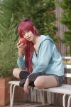 cosplay hairbow hoodie kneesocks original red_hair riku_(iii) shorts rating:Safe score:0 user:pixymisa