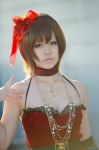 cleavage cosplay dress fishnet_stockings hairband kooki meiko thighhighs vocaloid rating:Safe score:0 user:nil!