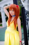 choker cosplay dress hair_pods mashiro_yuki neon_genesis_evangelion red_hair soryu_asuka_langley twintails rating:Safe score:0 user:nil!