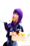 blouse cosplay gloves miniskirt original purple_hair rinami skirt rating:Safe score:0 user:nil!
