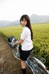 bicycle blouse bookbag kitahara_eri kneesocks pleated_skirt school_uniform skirt vyj_103 rating:Safe score:1 user:nil!
