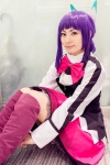 aquarion_evol blouse bowtie cosplay hairbow petticoat purple_hair rimo skirt suzushiro_mikono thighhighs rating:Safe score:0 user:pixymisa