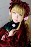 blonde_hair bonnet cosplay gown rozen_maiden ruffles shinku uni velvet rating:Safe score:0 user:nil!
