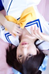 bed cosplay going_my_yui_style hair_ribbons hoshiuta kuroda_yui pleated_skirt sailor_uniform school_uniform shino_kei skirt rating:Safe score:0 user:nil!