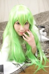 bodysuit boots cc code_geass cosplay green_hair kaminagi_madoka thighhighs rating:Safe score:1 user:nil!