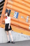 aka_futomomo_plus_ao_futomomo blood+ blouse cosplay otonashi_saya pleated_skirt school_uniform skirt usa_hinako rating:Safe score:0 user:nil!