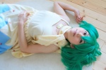 cosplay dress green_hair macross macross_frontier momousagi_mao m@o-rom_4.25 ranka_lee scarf twintails rating:Safe score:0 user:nil!