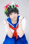 cosplay kanon pleated_skirt sailor_uniform school_uniform skirt to_aru_kagaku_no_railgun uiharu_kazari wreath rating:Safe score:0 user:nil!