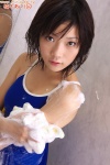 bathroom one-piece_swimsuit sakuragi_airi soap_suds swimsuit wet rating:Safe score:0 user:nil!