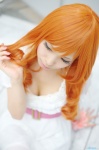 anjou_naruko ano_hi_mita_hana_no_namae_wo_bokutachi_wa_mada_shiranai cleavage cosplay dress orange_hair uri rating:Safe score:2 user:nil!