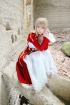 blonde_hair braid cosplay dress fate/series fate/stay_night kamui_arisa red_moon saber rating:Safe score:0 user:nil!