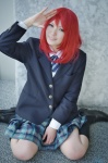 blazer blouse cosplay kneesocks love_live!_school_idol_project misaki nishikino_maki pleated_skirt red_hair school_uniform skirt rating:Safe score:1 user:nil!