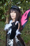 akitsu_honoka akuseru_warudo antennae corset cosplay elbow_gloves gloves hairband kuroyukihime long_skirt skirt wings rating:Safe score:0 user:pixymisa