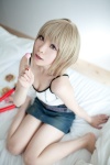blonde_hair camisole cosplay denim elie lollipop miniskirt rave sakuto_kisinnra skirt rating:Safe score:0 user:xkaras