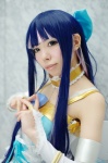 blue_hair choker cosplay detached_sleeves dress hairbow hayase_ami panty_&_stocking_with_garterbelt stocking_(psg) wings rating:Safe score:0 user:nil!