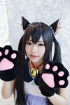 animal_ears asae_ayato bell cat_ears catgirl cat_paws cosplay dress hair_ties k-on! nakano_azusa twintails rating:Safe score:0 user:pixymisa