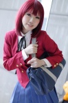 blazer blouse bookbag cosplay hana_(ii) kushieda_minori pleated_skirt red_hair school_uniform skirt toradora! rating:Safe score:0 user:nil!