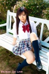 blouse kneesocks kuroda_mayuka pleated_skirt school_uniform skirt rating:Safe score:0 user:nil!