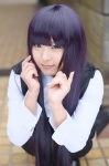 blouse cosplay inu_boku_secret_service jumper purple_hair ririmiru school_uniform shirakiin_ririchiyo thighhighs zettai_ryouiki rating:Safe score:0 user:nil!