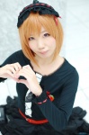 <3 blouse cosplay hagiwara_yukiho hairband idolmaster miniskirt orange_hair skirt yae_maiko rating:Safe score:0 user:nil!