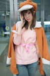 bakemonogatari blouse coat cosplay hat kousaka_yun sengoku_nadeko trousers rating:Safe score:1 user:pixymisa