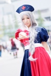 braid cosplay dress hat makiron silver_hair touhou yagokoro_eirin rating:Safe score:0 user:pixymisa