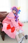 amatsuka_miyu cosplay dress hat patchouli_knowledge purple_hair robe thighhighs touhou rating:Safe score:0 user:nil!