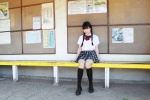blouse kneesocks nakajima_momo pleated_skirt school_uniform skirt twin_braids ys_web_456 rating:Safe score:0 user:nil!