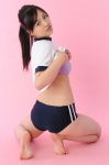 ass bikini_top bjk_0023 buruma gym_uniform ponytail shirt_lift shizuka_(ii) shorts swimsuit tshirt rating:Safe score:2 user:nil!