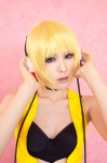 blonde_hair bra cleavage cosplay dress headphones kamitsure_(pokemon) natsu pokemon rating:Safe score:1 user:nil!
