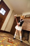 cardcaptor_sakura cosplay kanan_kaori kinomoto_sakura pleated_skirt sailor_uniform school_uniform skirt socks twintails wand rating:Safe score:0 user:nil!