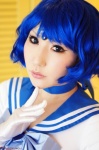 bishoujo_senshi_sailor_moon blue_hair cosplay elbow_gloves gloves mercury_&_mars mizuno_ami sailor_mercury sailor_uniform saku school_uniform rating:Safe score:0 user:nil!