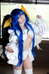 blue_hair boots cleavage cosplay dizzy guilty_gear hairbows hitori_gokko monokini one-piece_swimsuit saku swimsuit thighhighs underboob wings rating:Safe score:0 user:nil!