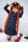 cosplay orange_hair police_uniform policewoman saki_kano so striped thighhighs zone-00 rating:Safe score:0 user:Log