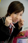 blouse cardigan costume girlz_high rei_(iii) school_uniform side-b_033 tie rating:Safe score:1 user:nil!