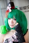 ahoge cosplay croptop green_hair hat macross macross_frontier plushie ranka_lee tama_(ii) twintails rating:Safe score:0 user:pixymisa