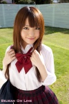 blouse bookbag costume kurihara_misa pleated_skirt school_uniform skirt rating:Safe score:0 user:nil!