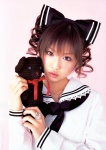 costume hairbow ogura_yuuko school_uniform stuffed_animal teddy_bear rating:Safe score:4 user:nil!
