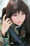 battle_royale camouflage collar cosplay gun military_uniform rifle soldier_(battle_royale) twintails zero_inch rating:Safe score:1 user:nil!