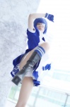 apron blue_hair boots cosplay dress eyepatch gloves ikkitousen kneesocks maid maid_uniform panties pantyhose ryomou_shimei sheer_legwear yuu rating:Safe score:1 user:nil!