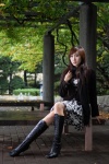 bench boots dress kurakami_sakurako scarf sweater rating:Safe score:1 user:nil!